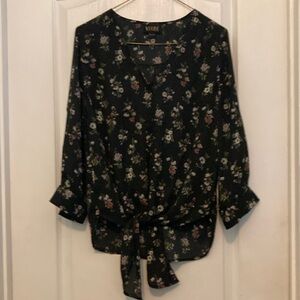 Black, lightweight top